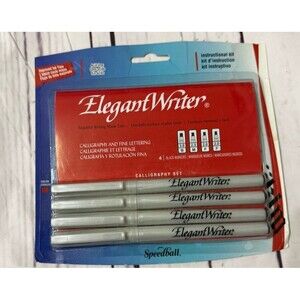 Elegant Writer Calligraphy Set.  Set of 4, Fine, Medium, Broad and Scroll Point